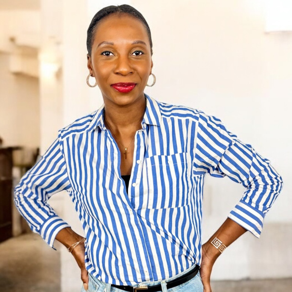 Jennifer Nzola, qui anime l'atelier